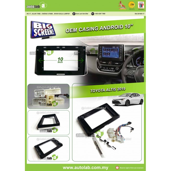 Big Screen Casing Android - Toyota Altis 2019 (9inch)